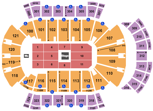 VyStar Veterans Memorial Arena Shane Gillis Seating Chart